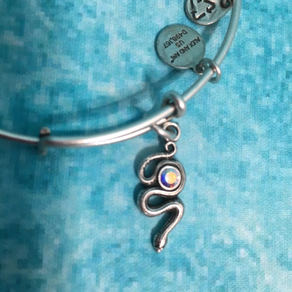 Alex and Ani Snake with Crystal Bangle - Picture 2 of 5